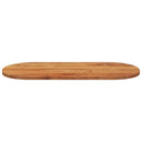 bordplade 110x50x2,5 cm oval massivt akacietræ