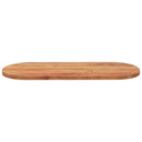 bordplade 140x60x2,5 cm oval massivt akacietræ