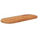 bordplade 100x40x3,8 cm oval massivt akacietræ