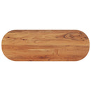 bordplade 110x40x3,8 cm oval massivt akacietræ