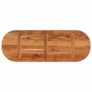 bordplade 110x40x3,8 cm oval massivt akacietræ