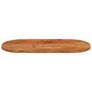 bordplade 100x50x3,8 cm oval massivt akacietræ