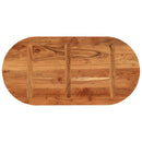 bordplade 100x50x3,8 cm oval massivt akacietræ