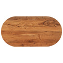 bordplade 120x60x3,8 cm oval massivt akacietræ