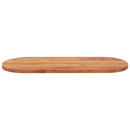 bordplade 140x60x3,8 cm oval massivt akacietræ