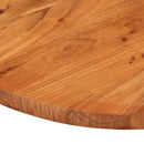 bordplade 140x60x3,8 cm oval massivt akacietræ