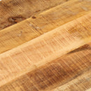 bordplade 100x40x2,5 cm oval massivt ru mangotræ