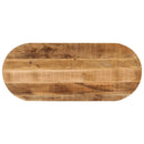 bordplade 100x50x3,8 cm oval massivt ru mangotræ