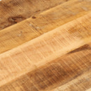 bordplade 140x60x3,8 cm oval massivt ru mangotræ