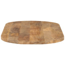 bordplade 110x40x2,5 cm oval massivt mangotræ