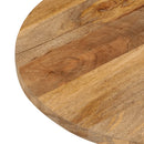 bordplade 110x40x2,5 cm oval massivt mangotræ