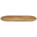 bordplade 110x50x2,5 cm oval massivt mangotræ
