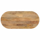 bordplade 140x50x2,5 cm oval massivt mangotræ