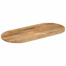 bordplade 100x40x3,8 cm oval massivt mangotræ