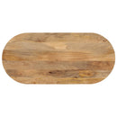 bordplade 110x50x3,8 cm oval massivt mangotræ