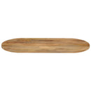 bordplade 140x50x3,8 cm oval massivt mangotræ