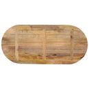 bordplade 140x50x3,8 cm oval massivt mangotræ