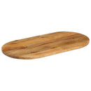 bordplade 100x50x2,5 cm oval massivt mangotræ