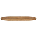 bordplade 80x40x3,8 cm oval massivt mangotræ
