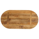 bordplade 80x40x3,8 cm oval massivt mangotræ