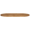 bordplade 90x40x3,8 cm oval massivt mangotræ