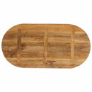 bordplade 90x40x3,8 cm oval massivt mangotræ