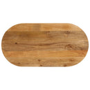 bordplade 110x50x3,8 cm oval massivt mangotræ