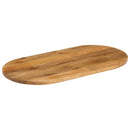 bordplade 110x50x3,8 cm oval massivt mangotræ