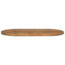bordplade 110x50x3,8 cm oval massivt mangotræ
