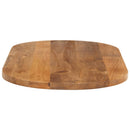 bordplade 110x50x3,8 cm oval massivt mangotræ