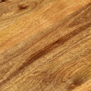 bordplade 110x50x3,8 cm oval massivt mangotræ