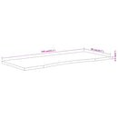 skrivebordsplade 140x50x2,5 cm rektangulær massivt akacietræ