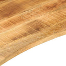 bordplade med kurvet form 100x50x2,5 cm ru massivt mangotræ