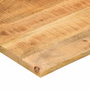 bordplade med kurvet form 90x60x2,5 cm ru massivt mangotræ