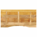 bordplade med kurvet form 120x60x2,5 cm ru massivt mangotræ
