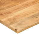 bordplade med kurvet form 100x80x2,5 cm ru massivt mangotræ