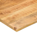 bordplade med kurvet form 110x80x2,5 cm ru massivt mangotræ