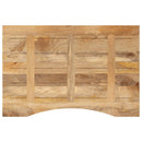 bordplade med kurvet form 90x50x2,5 cm ru massivt mangotræ