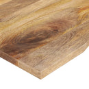 bordplade med kurvet form 110x50x2,5 cm ru massivt mangotræ