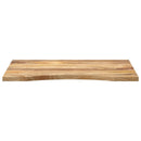 bordplade med kurvet form 90x60x2,5 cm ru massivt mangotræ