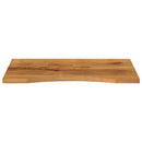 bordplade med kurvet form 80x50x2,5 cm ru massivt mangotræ