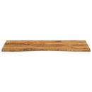 bordplade med kurvet form 120x50x2,5 cm ru massivt mangotræ