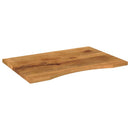 bordplade med kurvet form 100x60x2,5 cm ru massivt mangotræ