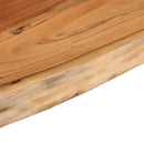 væghylde 80x30x2,5 cm rektangulær massivt akacietræ