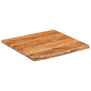 væghylde 40x40x2,5 cm rektangulær massivt akacietræ