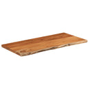 bordplade 80x40x2,5 cm rektangulær massivt akacietræ