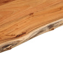 bordplade 80x40x2,5 cm rektangulær massivt akacietræ