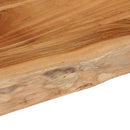 bordplade 90x40x2,5 cm rektangulær massivt akacietræ
