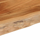 bordplade 100x40x2,5 cm rektangulær massivt akacietræ