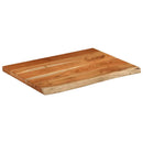bordplade til badeværelse 80x60x3,8 cm rektangulær akacietræ